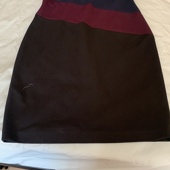 Blue, purple and black asymmetrical Tommy Hilfiger dress - Picture 4 of 4